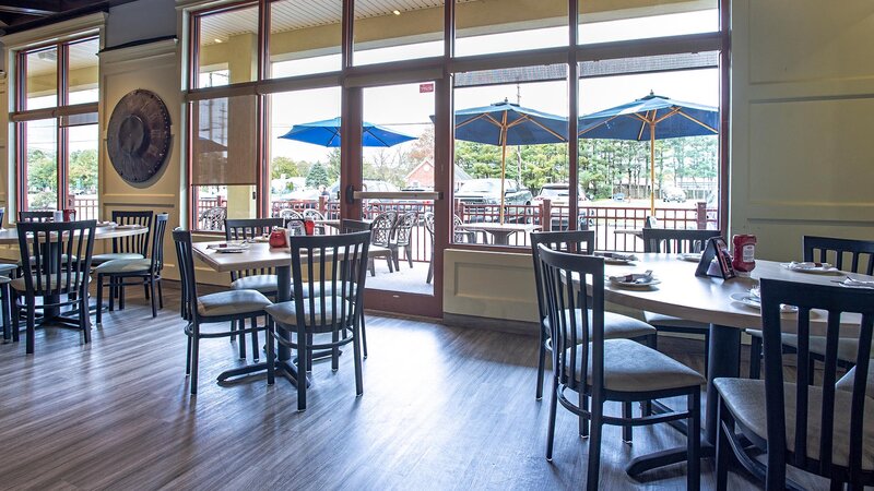 Dining room with view of the patio dining area